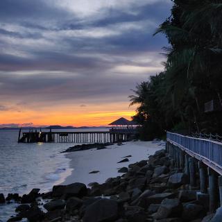 Sunset on the beach