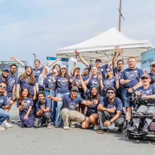 group photo of RockVIU volunteers
