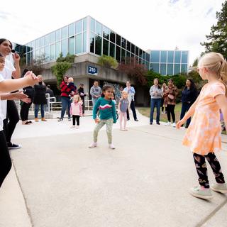 children dance