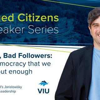 Michael Mackenzie: Bad leaders, bad followers event postcard