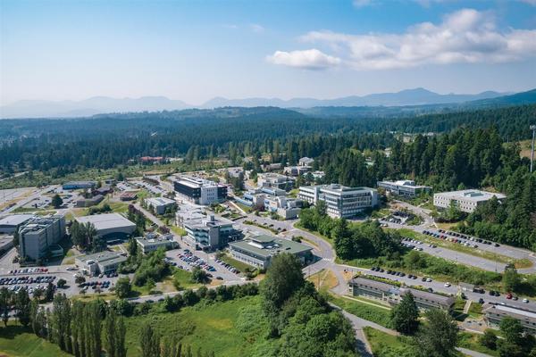 VIU Nanaimo campus aerial view