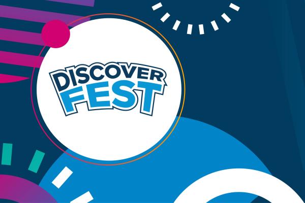 colourful banner that reads DiscoverFest