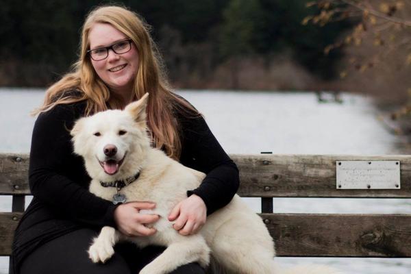 Amy and her dog